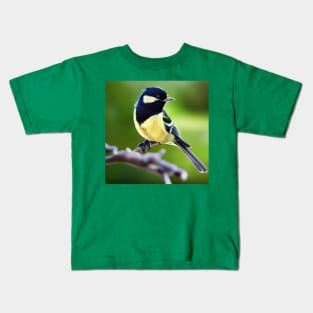 Great tit bird Kids T-Shirt